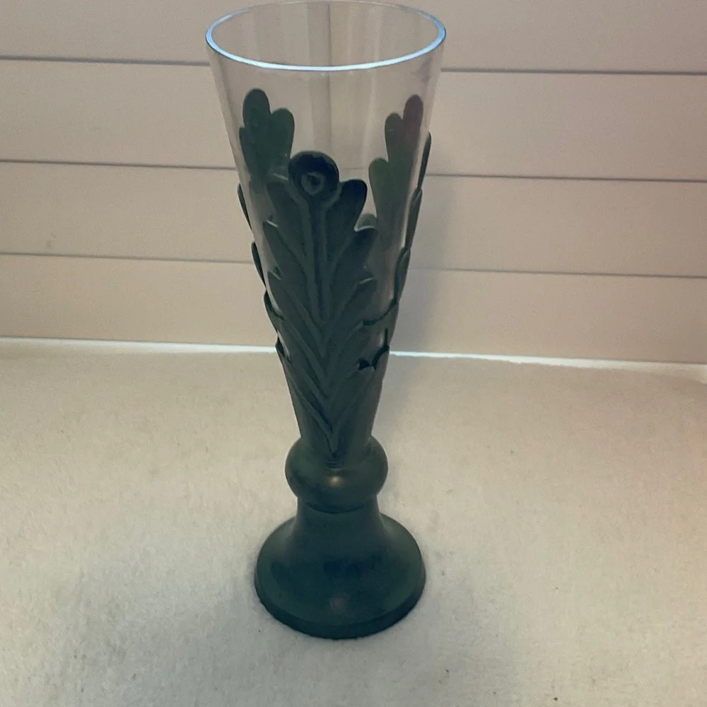 Artisan Crafted Dark Green Vase